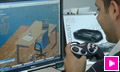Dassault Systemes - 3D Virtual Learning Environment (Robot driven with a joystick)